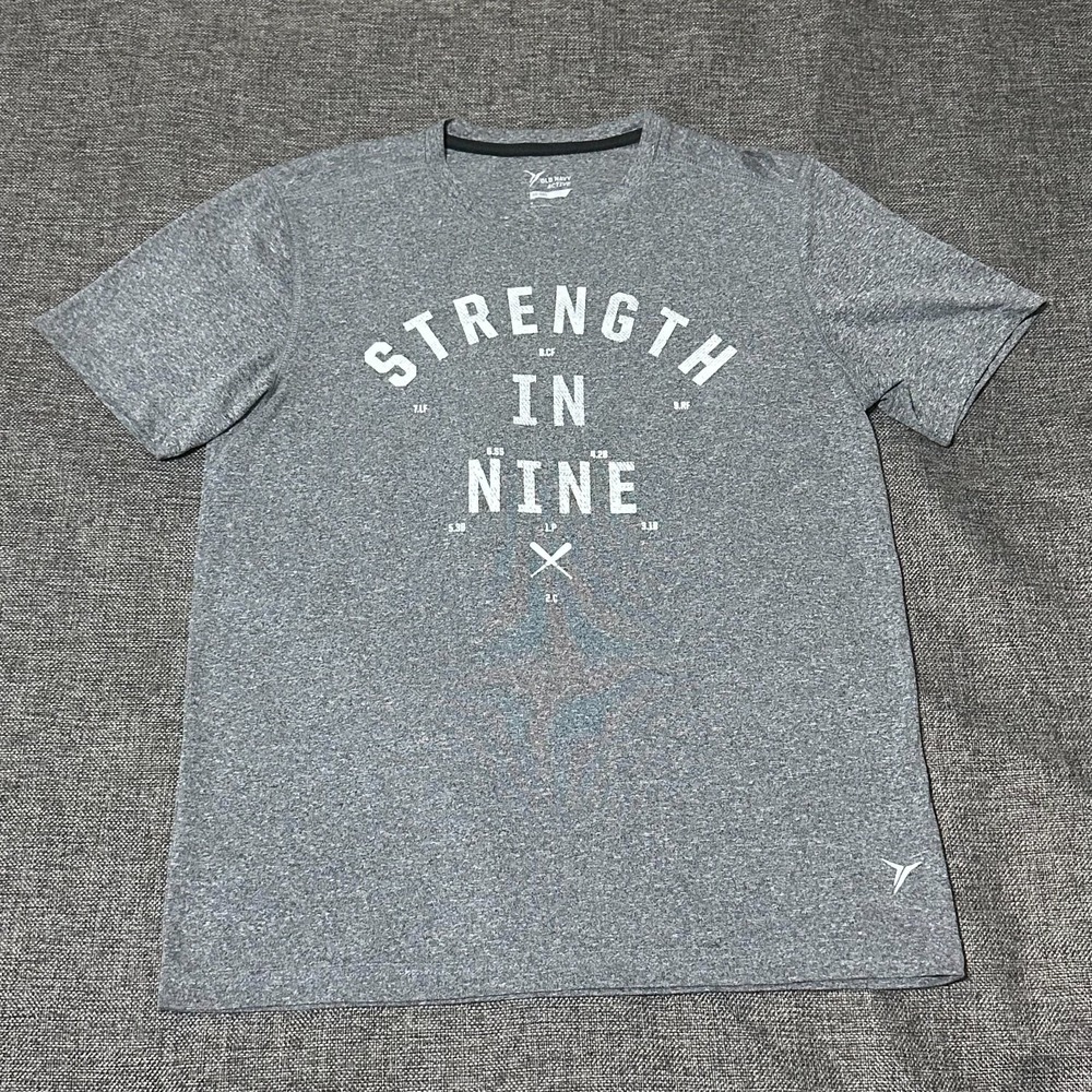 Old Navy Men's M Active Go Dry Strength In Nine T Shirt - Picture 1 of 8